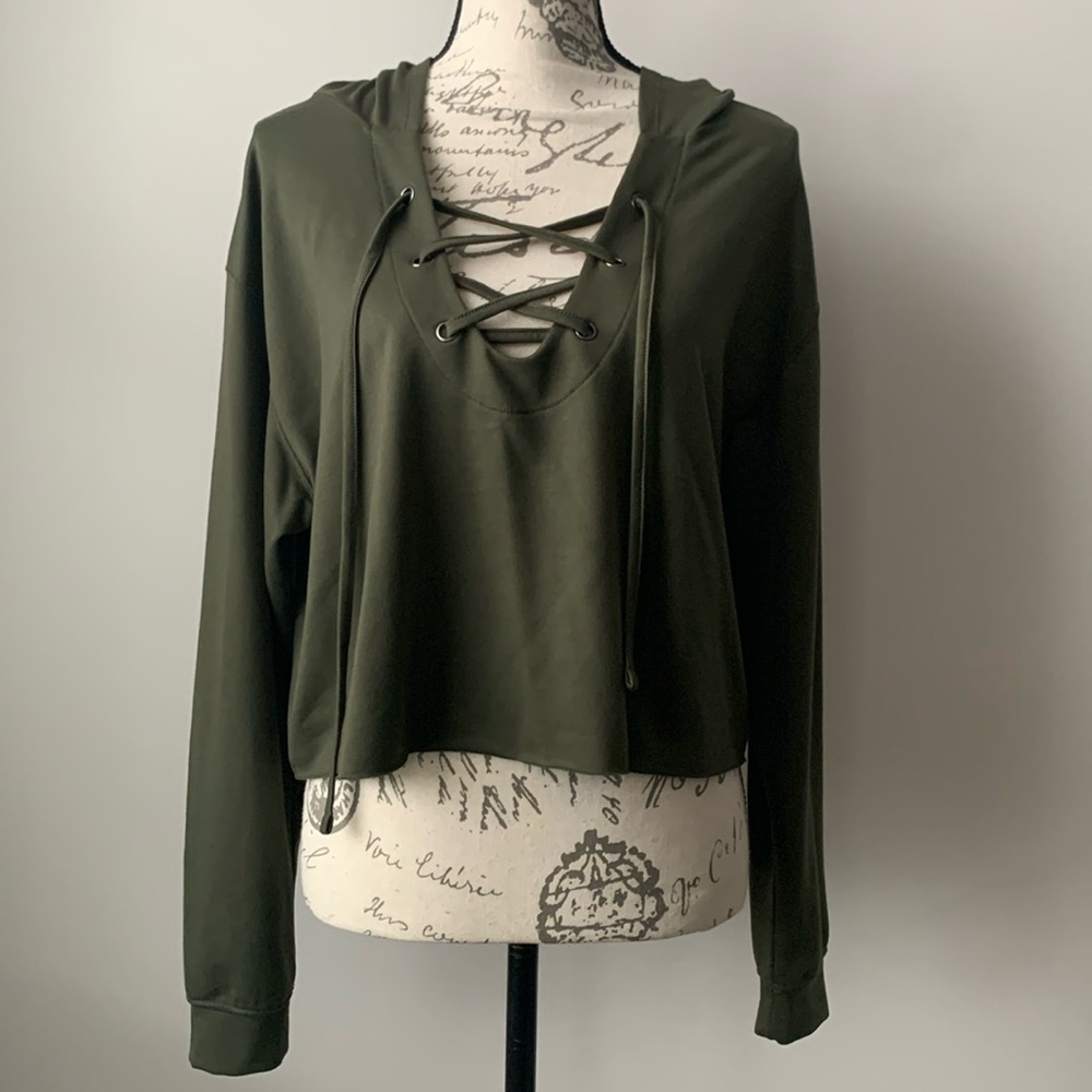 Express Crop Hoodie